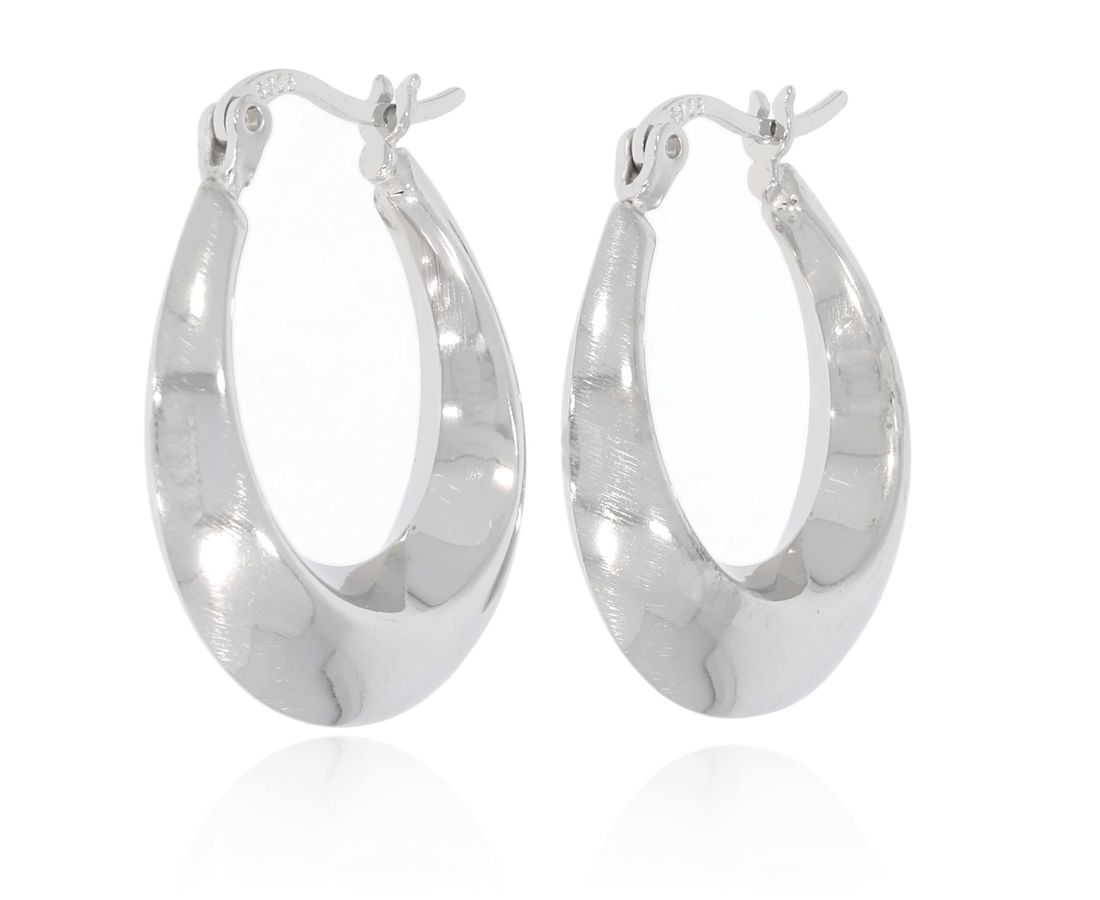 זוג עגילי כסף 925 דגם שנאל