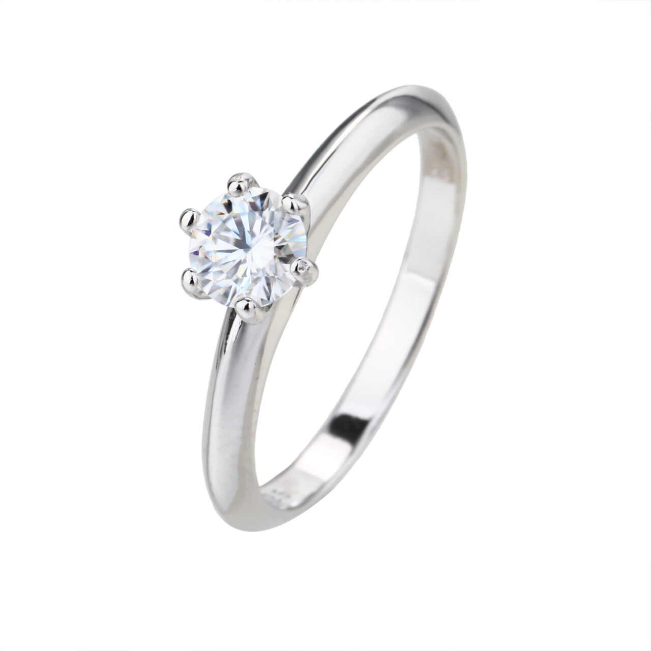 טבעת מוסונייט 0.5 קראט