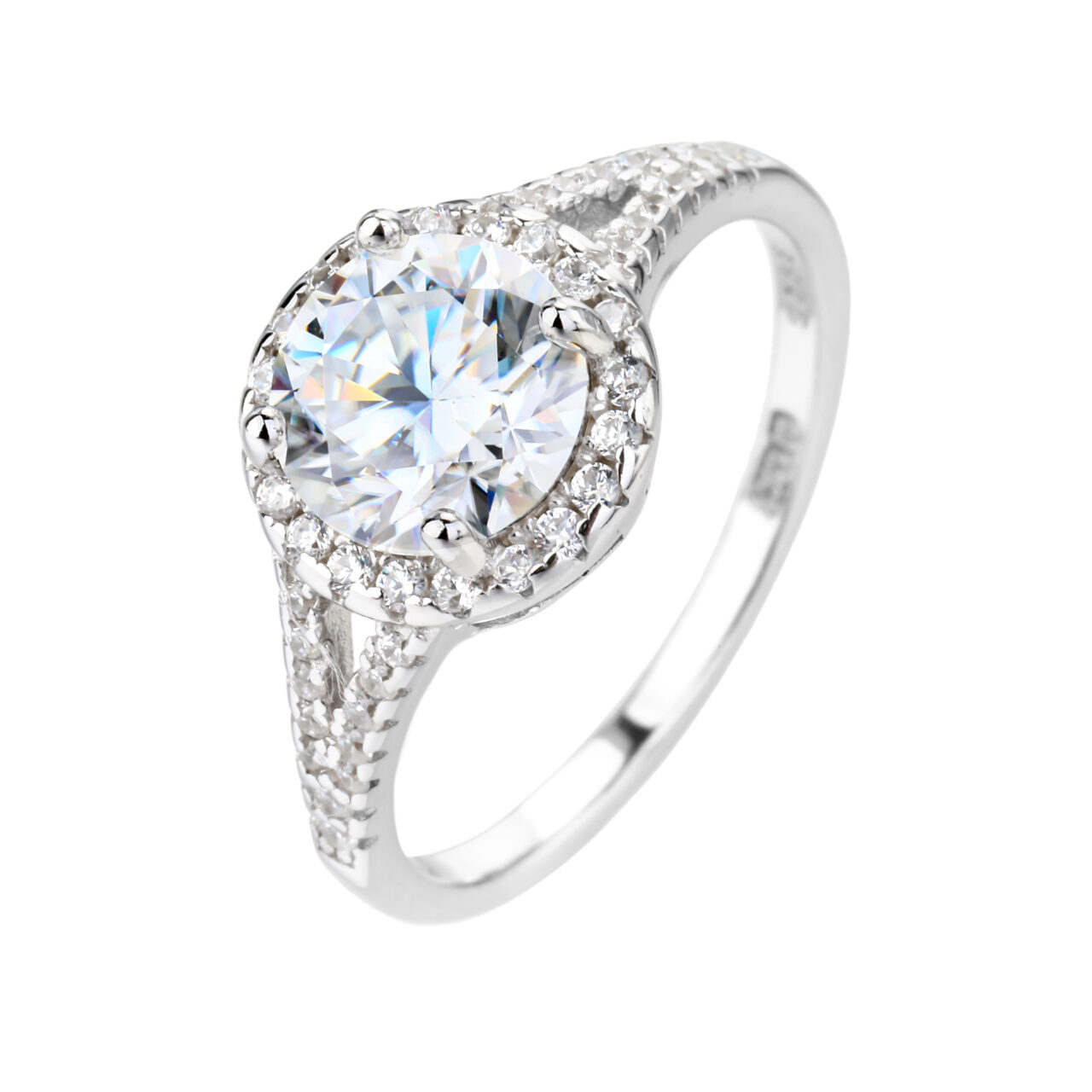 טבעת מוסונייט סוליטר כפולה 1.5 קראט