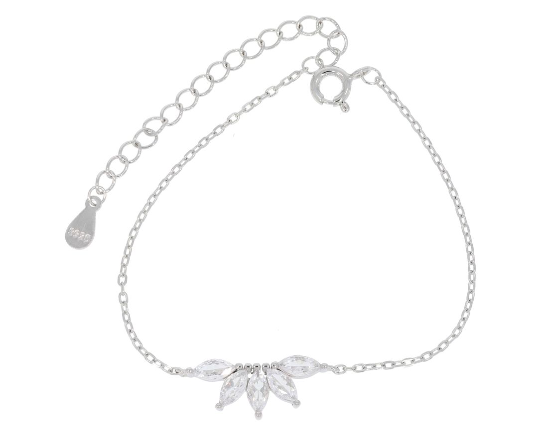 צמיד כסף 925 פרח