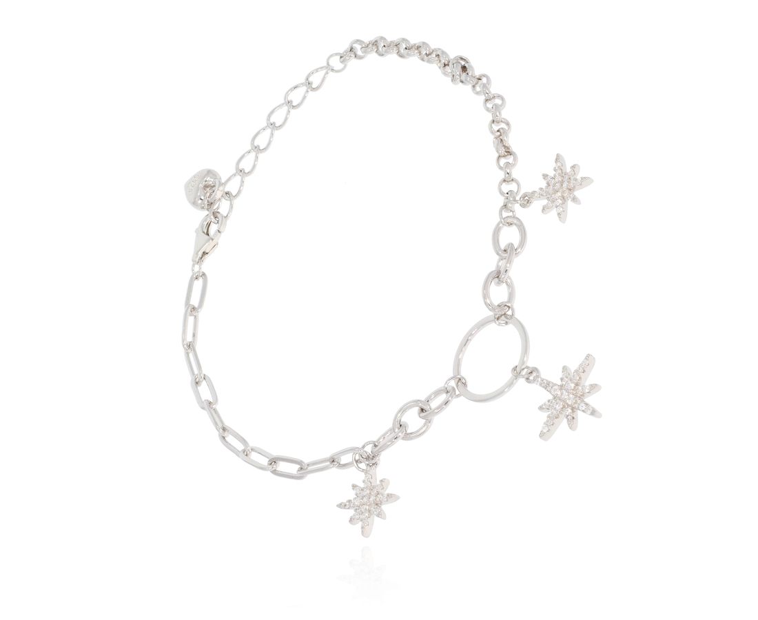 צמיד כסף 925 עם אלמנטים