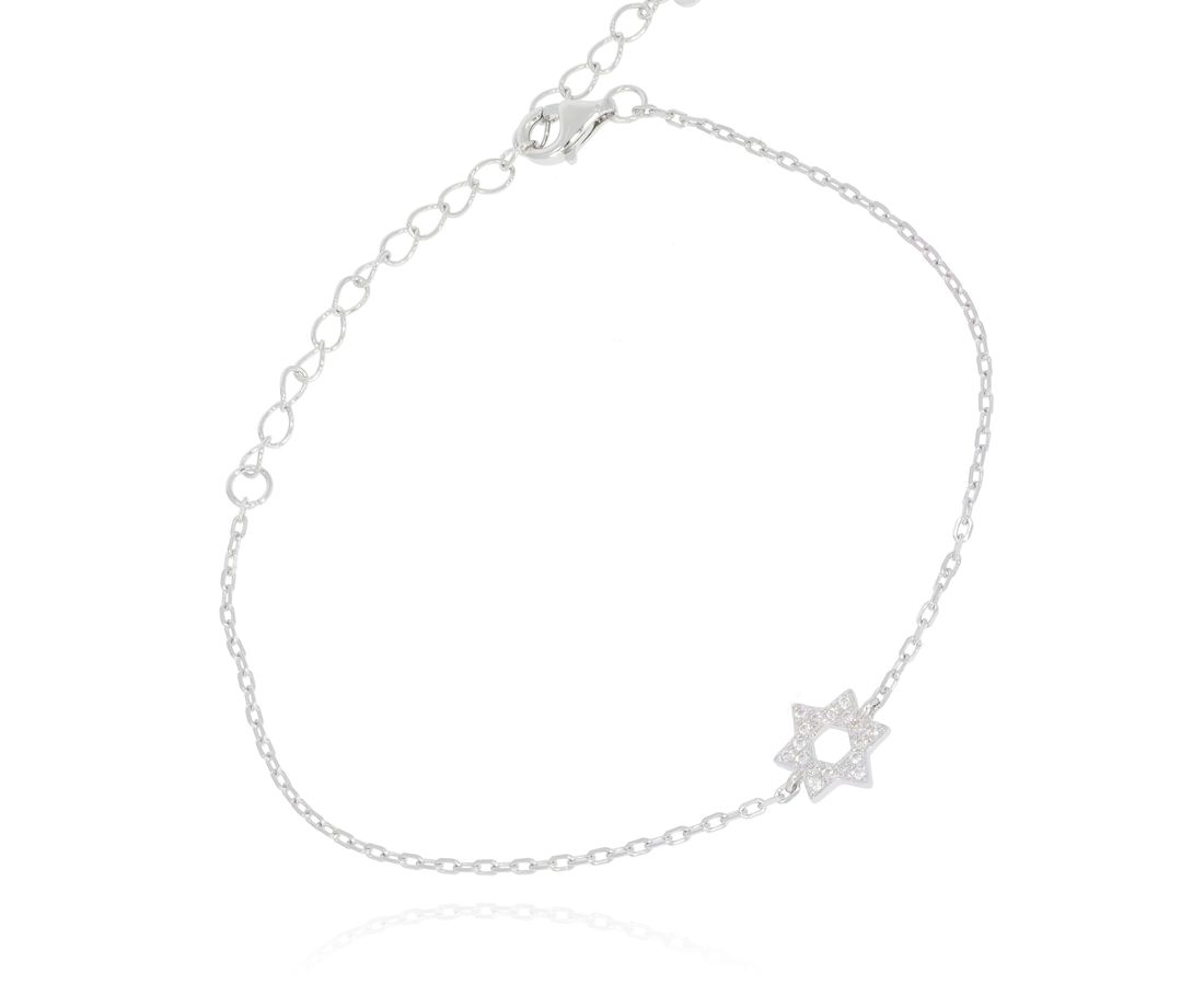 צמיד כסף מגן דוד