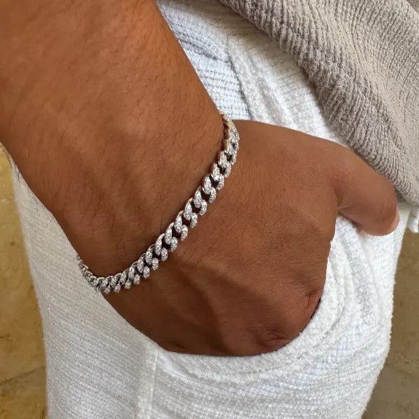 צמיד כסף גולן 6 מ”מ